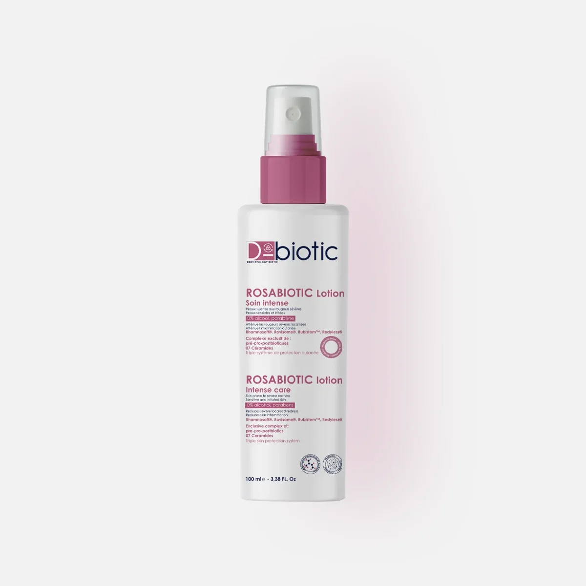 D-biotic Rosabiotic Lotion Lotion pour les rougeurs sévères et la couperose
