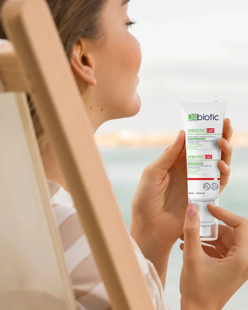 D-biotic Sebiotic Ecran solaire matifiant hydratant SPF 50+